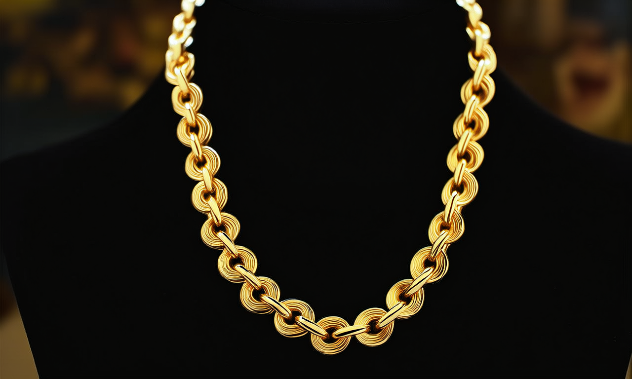 30克金项链图片
